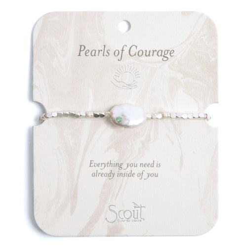 SCOUT PEARL BRACELET-COURAGE/SILVER