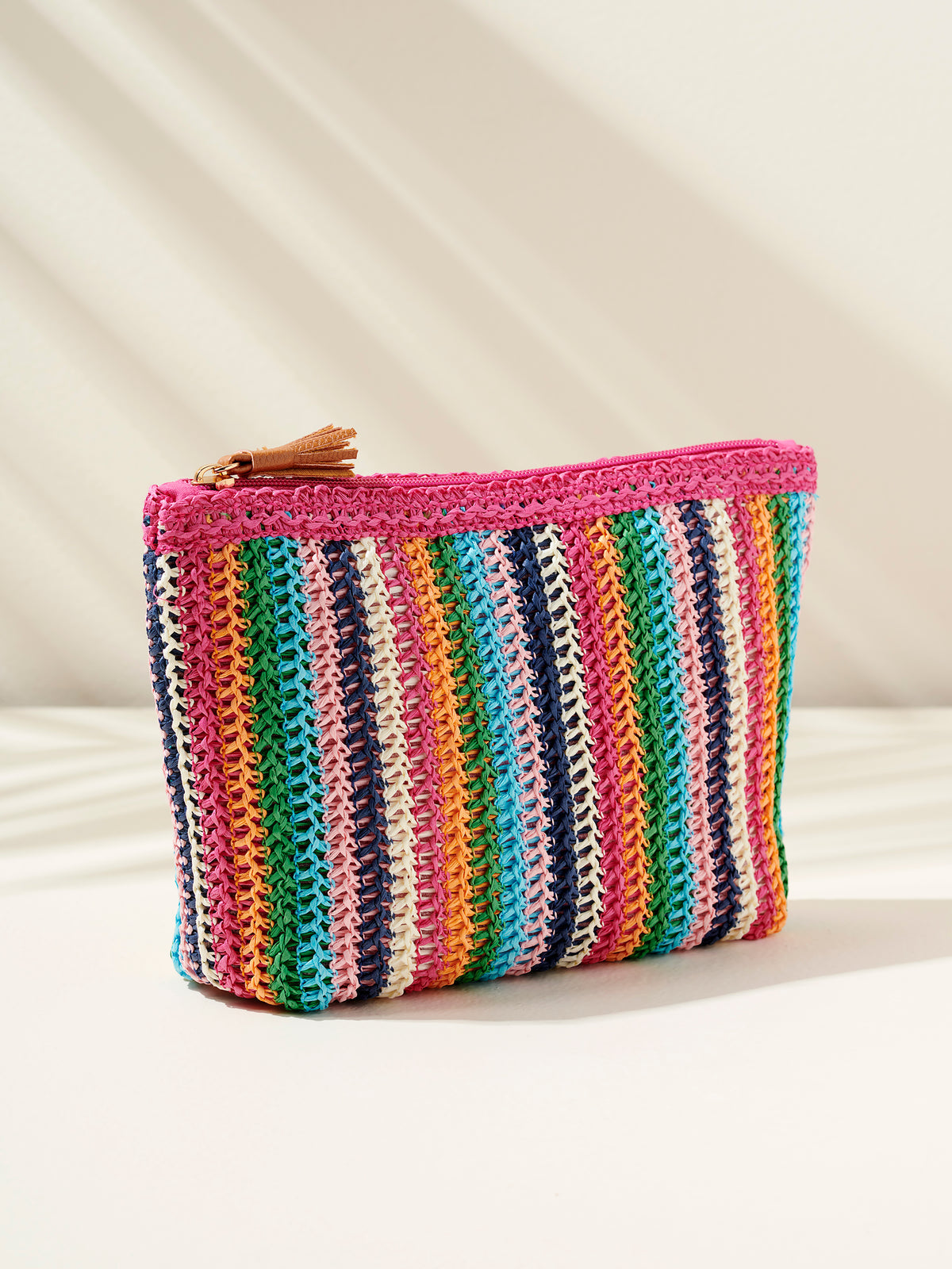 SHIRALEAH MAYA ZIP POUCH-MULTI