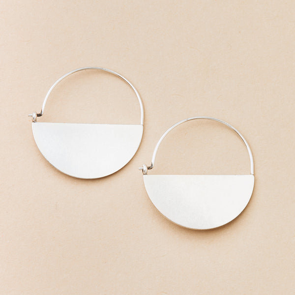 SCOUT LUNAR HOOP-STERLING SILVER