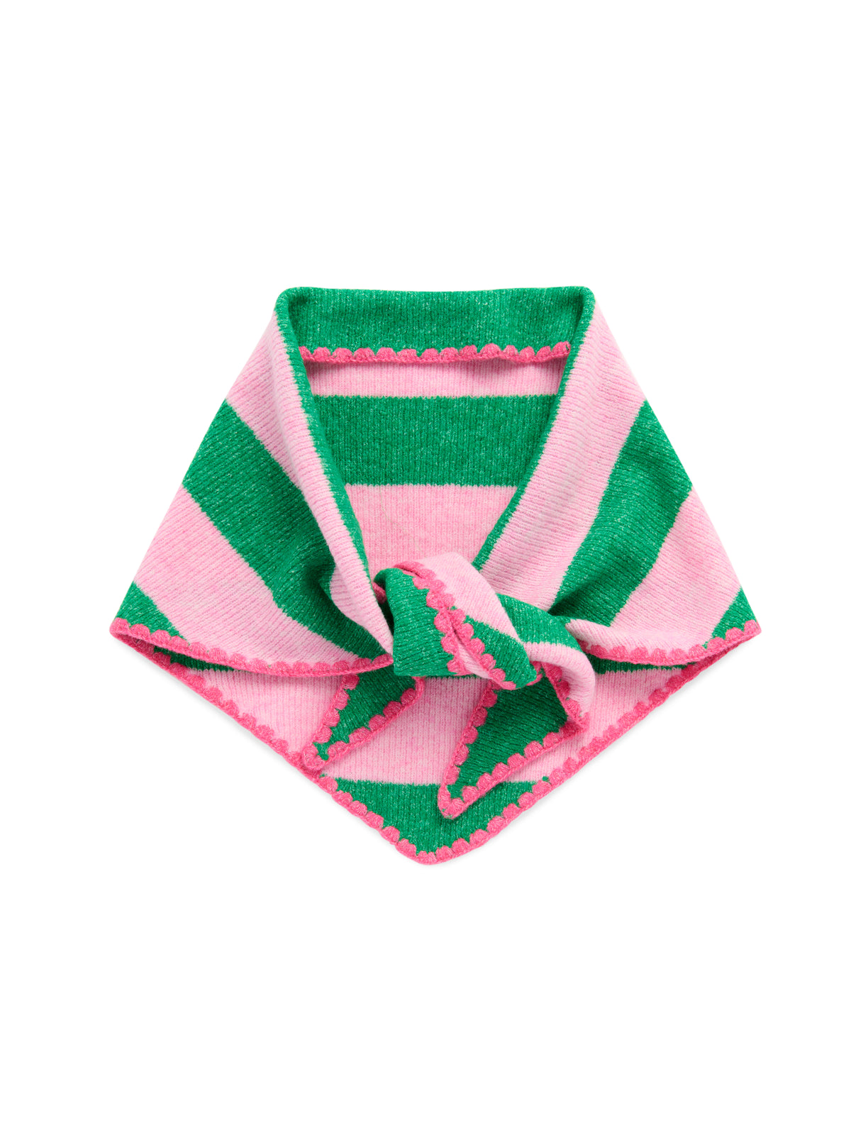 SHIRALEAH SCARF-JOY SMALL TRIANGLE-GREEN