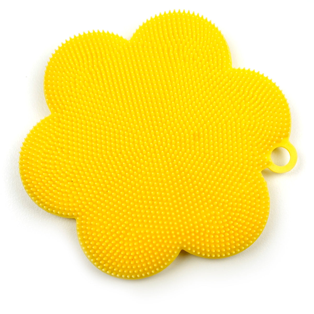 FLOWER SHAPED SCRUBBER/YELLOW