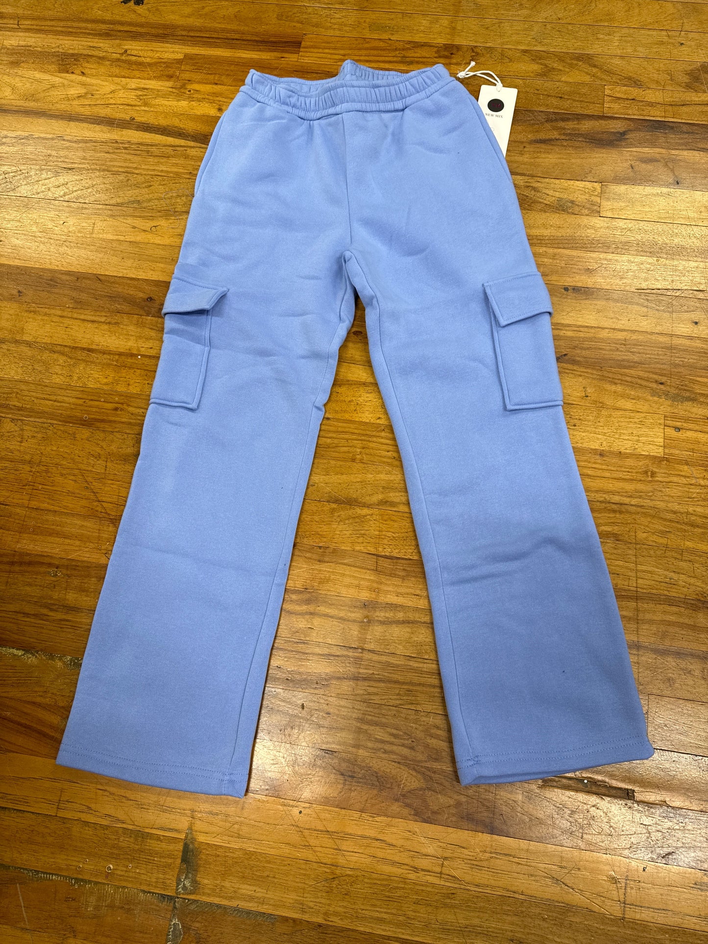 NEW MIX SWEAT PANTS-PERIWINKLE BLUE