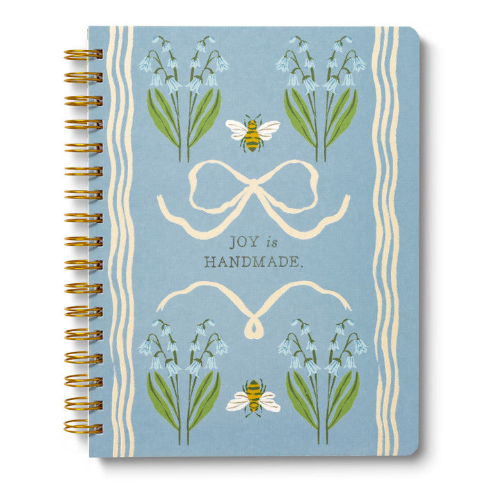 SPIRAL NOTEBOOK-JOY IS HANDMADE