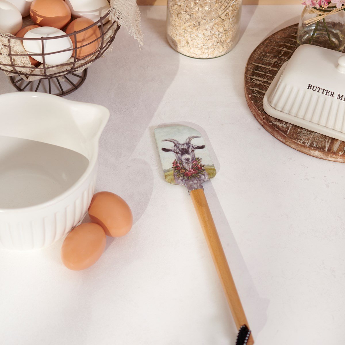 SPATULA - FLORAL GOAT