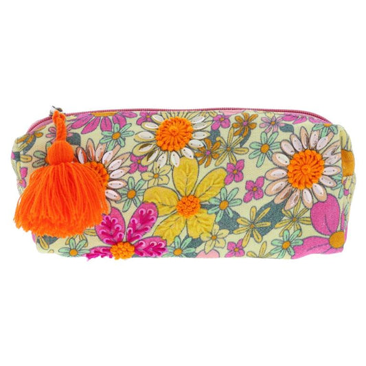 JANE MARIE-FANCY FORAL- SM ZIP POUCH
