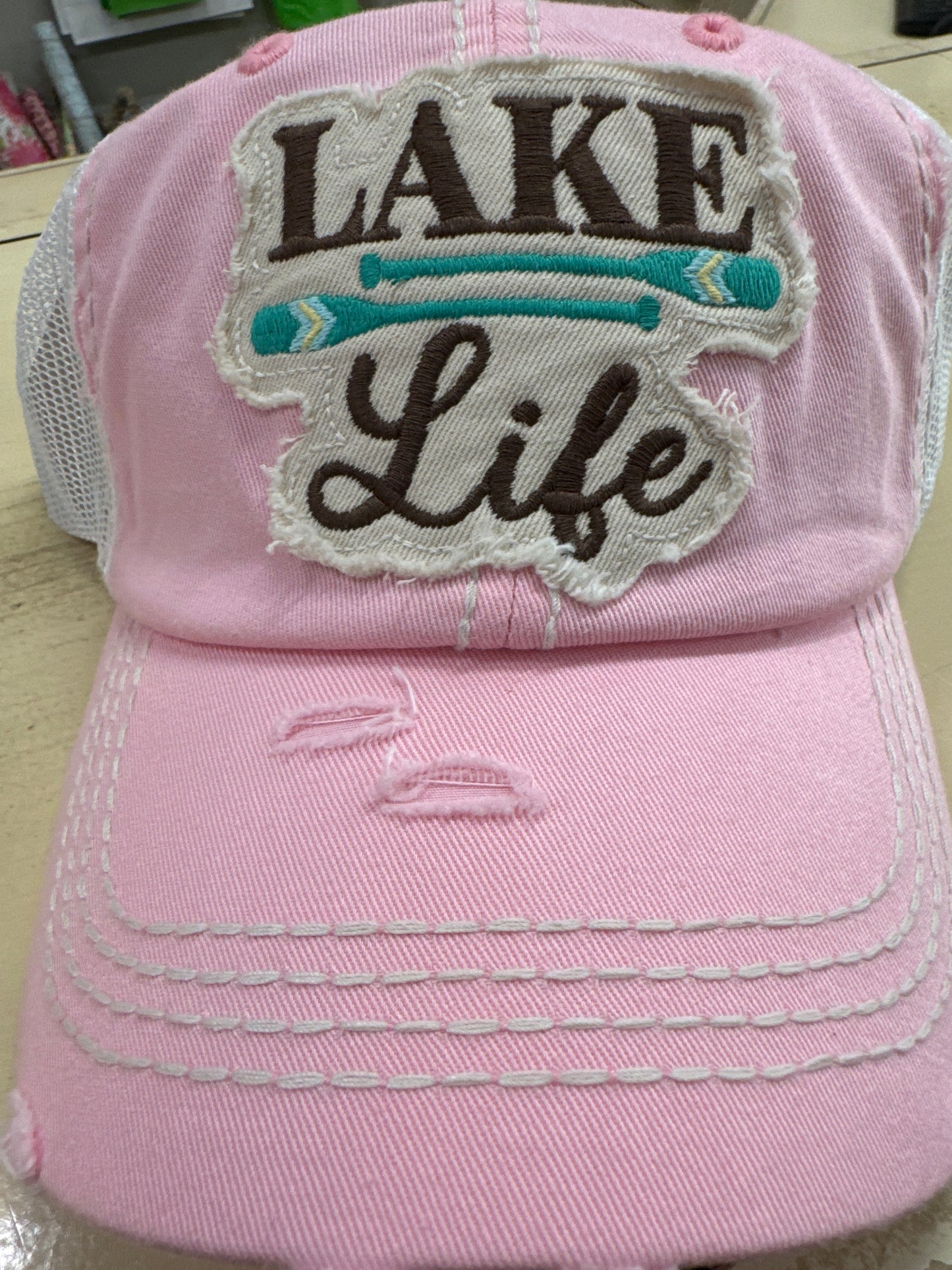 LAKE LIFE HAT - LT PINK