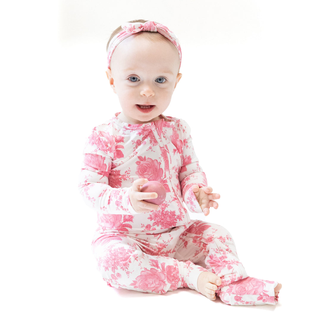 ANGEL DEAR 2 WAY FOOTIE/ROMPER-VINTAGE ROSES 12-18