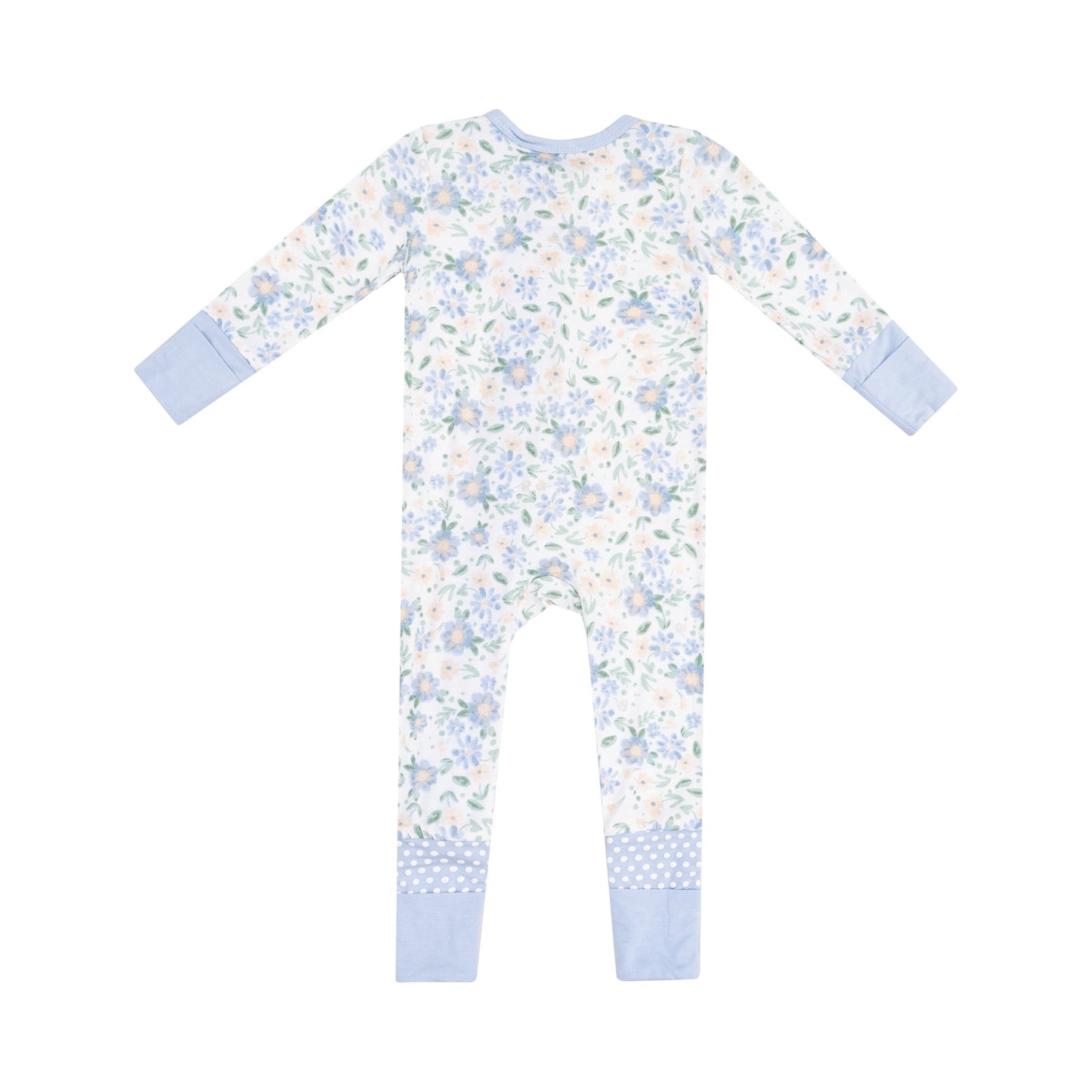 ANGEL DEAR VERONICAL FLORAL ZIPPER ROMPER