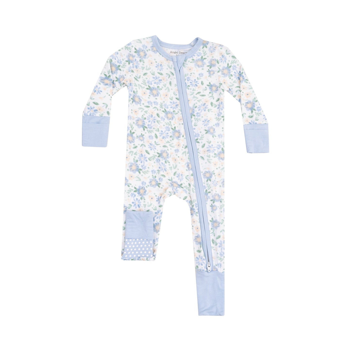 ANGEL DEAR VERONICAL FLORAL ZIPPER ROMPER
