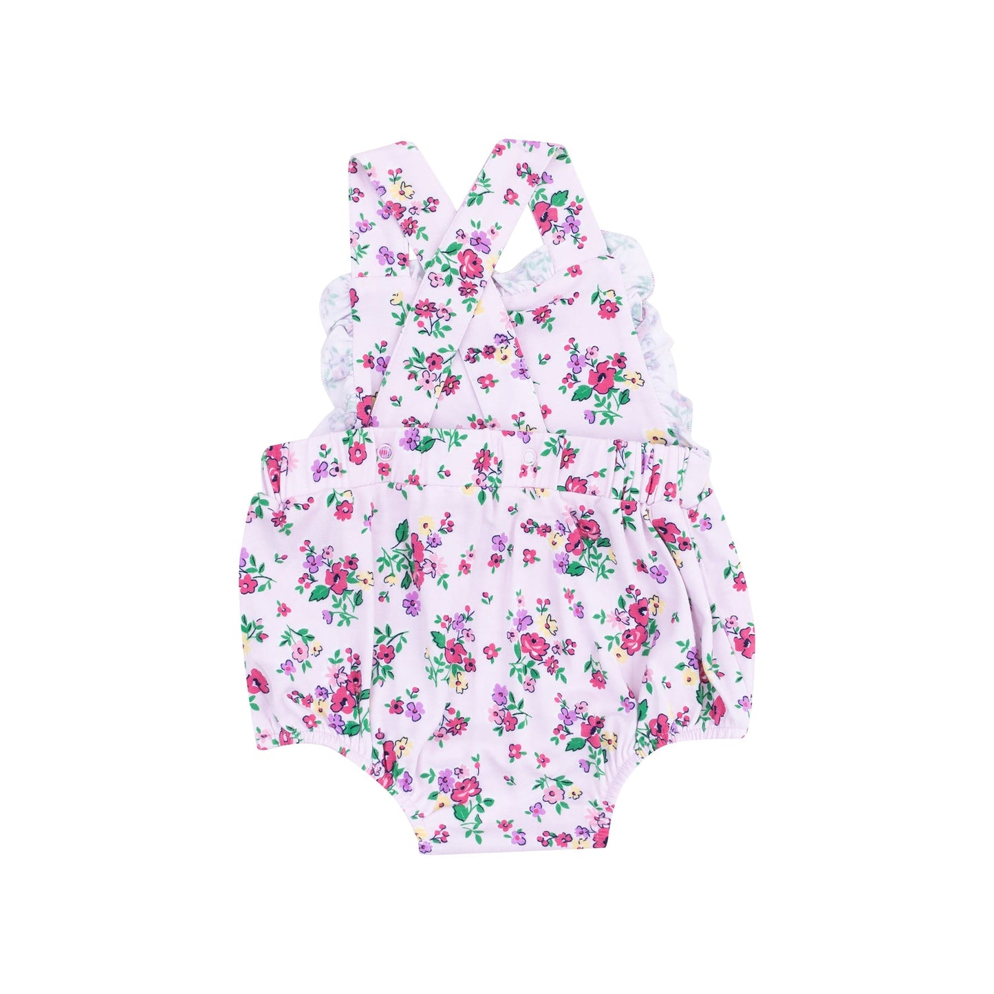 ANGEL DEAR PREPPY ROSES RUFFLE BIB BUBBLE