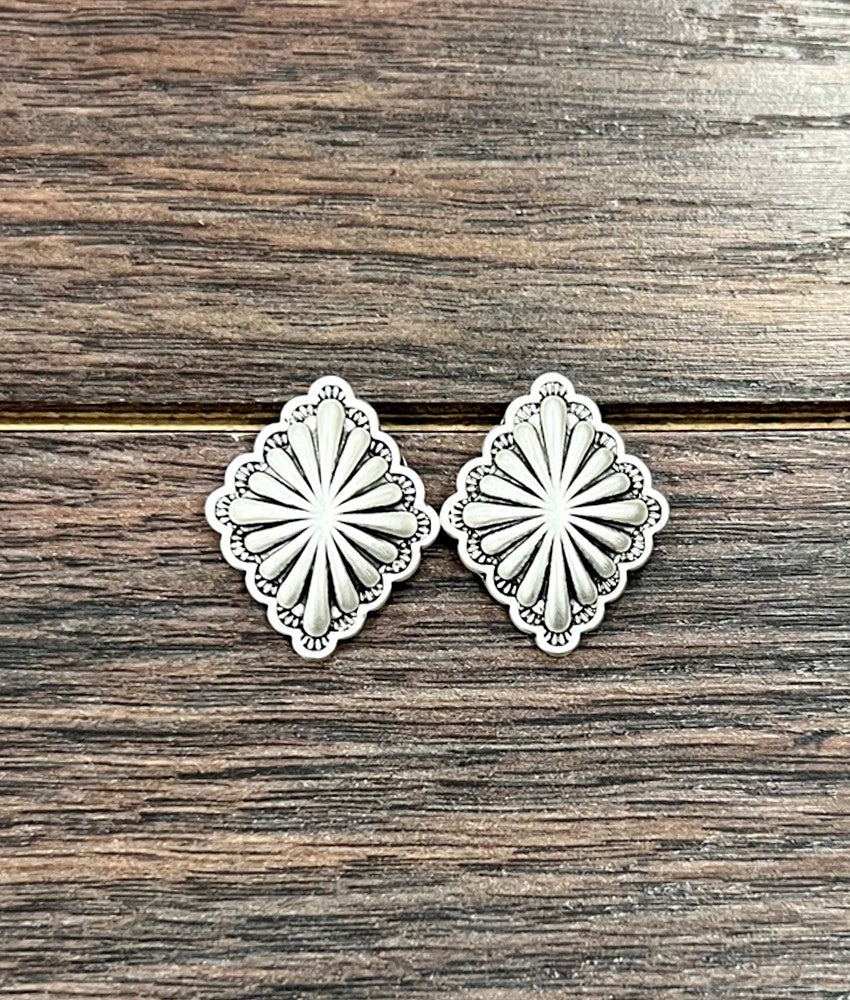 ISAC BRASS BOHO STUD EARRINGS