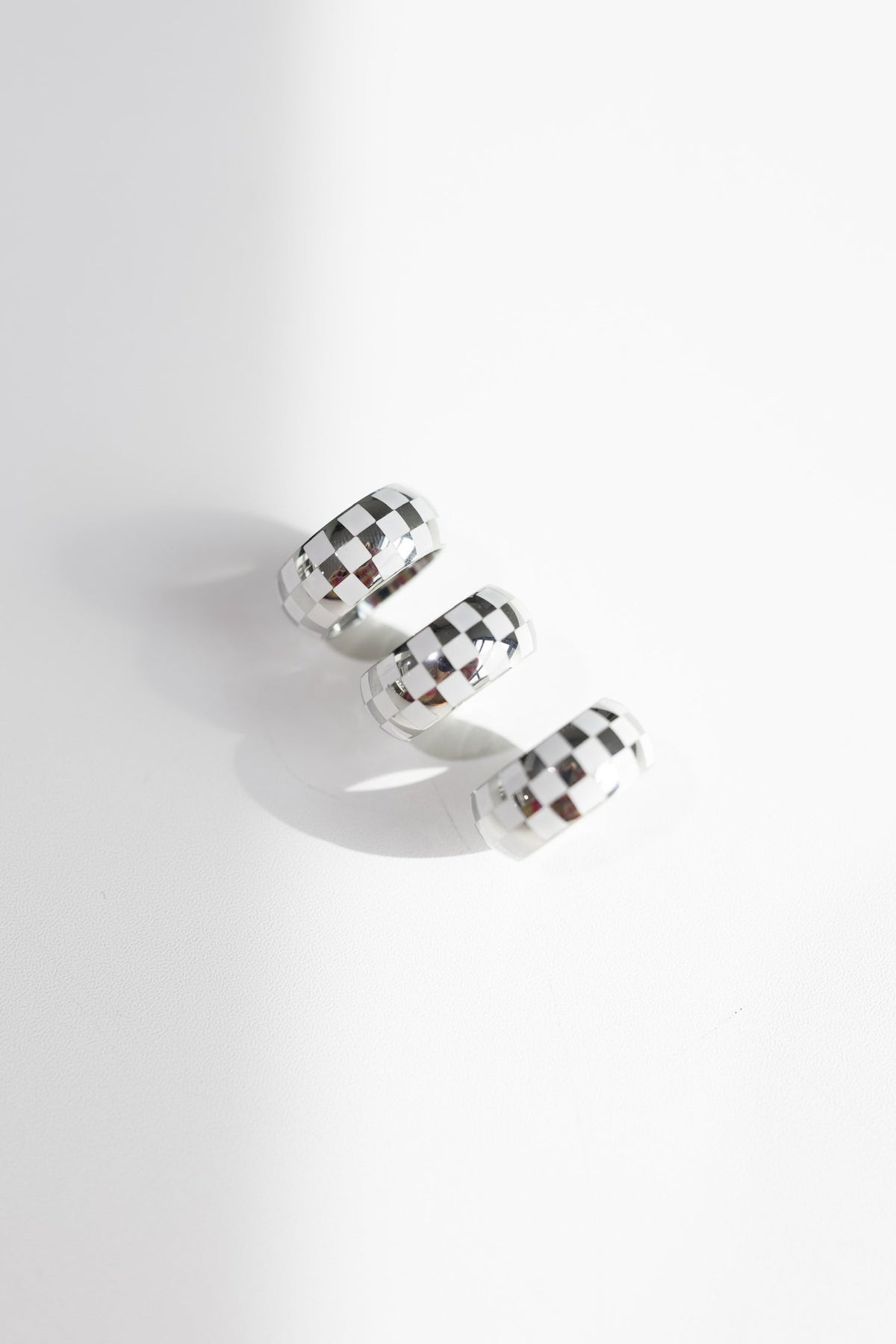 BELJOY RONNIE CHECKERED RING SIZE 7
