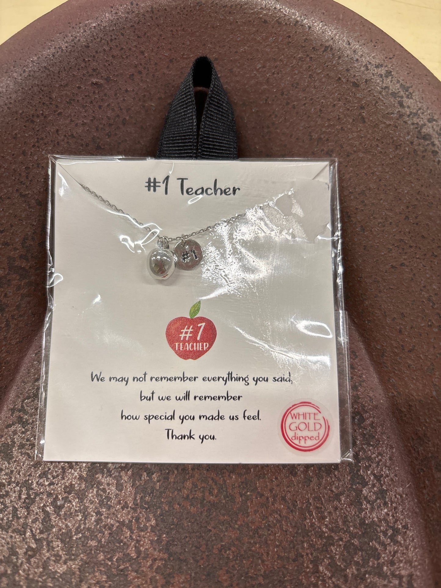 1 TEACHER SILVER NECKLACE