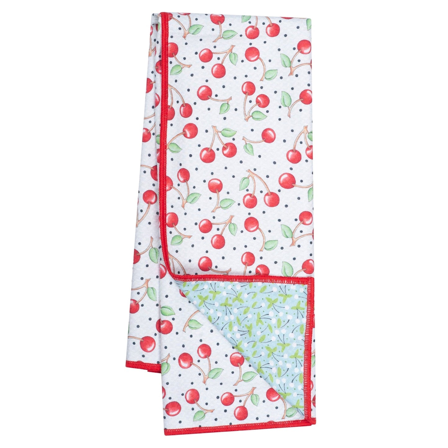 ONCE AGAIN HOME-REVERSIBLE TOWEL-CHERRY HARVEST