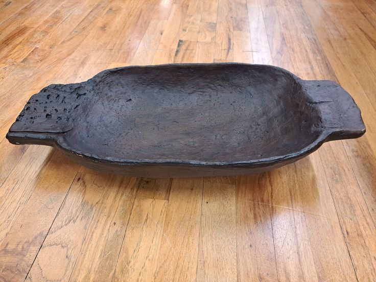 BROWN LARGE DISTRESSED BOWL