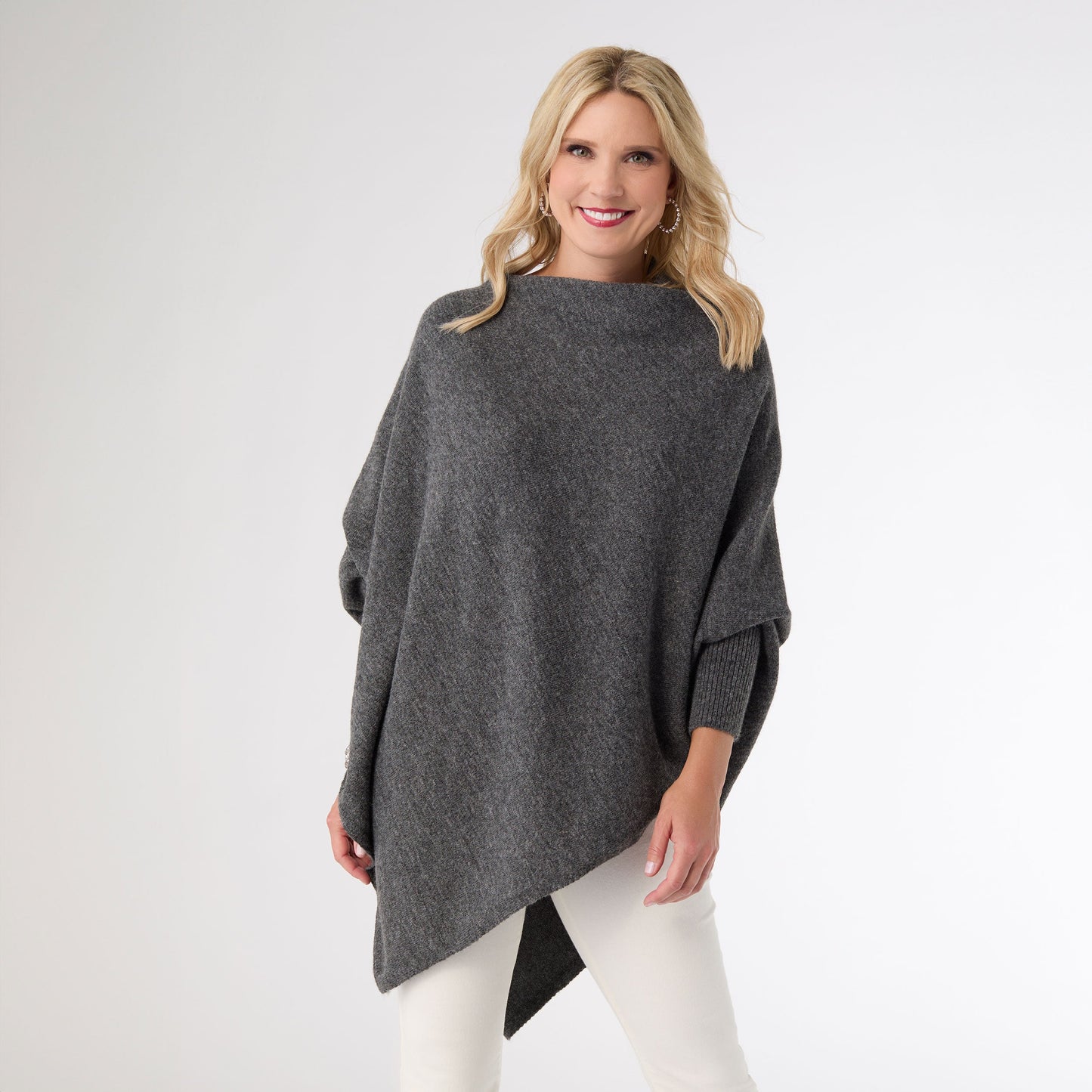 COCO&CARMEN-DYLAN SWEATER PONCHO-OS