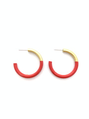 ACCESSORY JANE LIZ MED HOOP EARRINGS