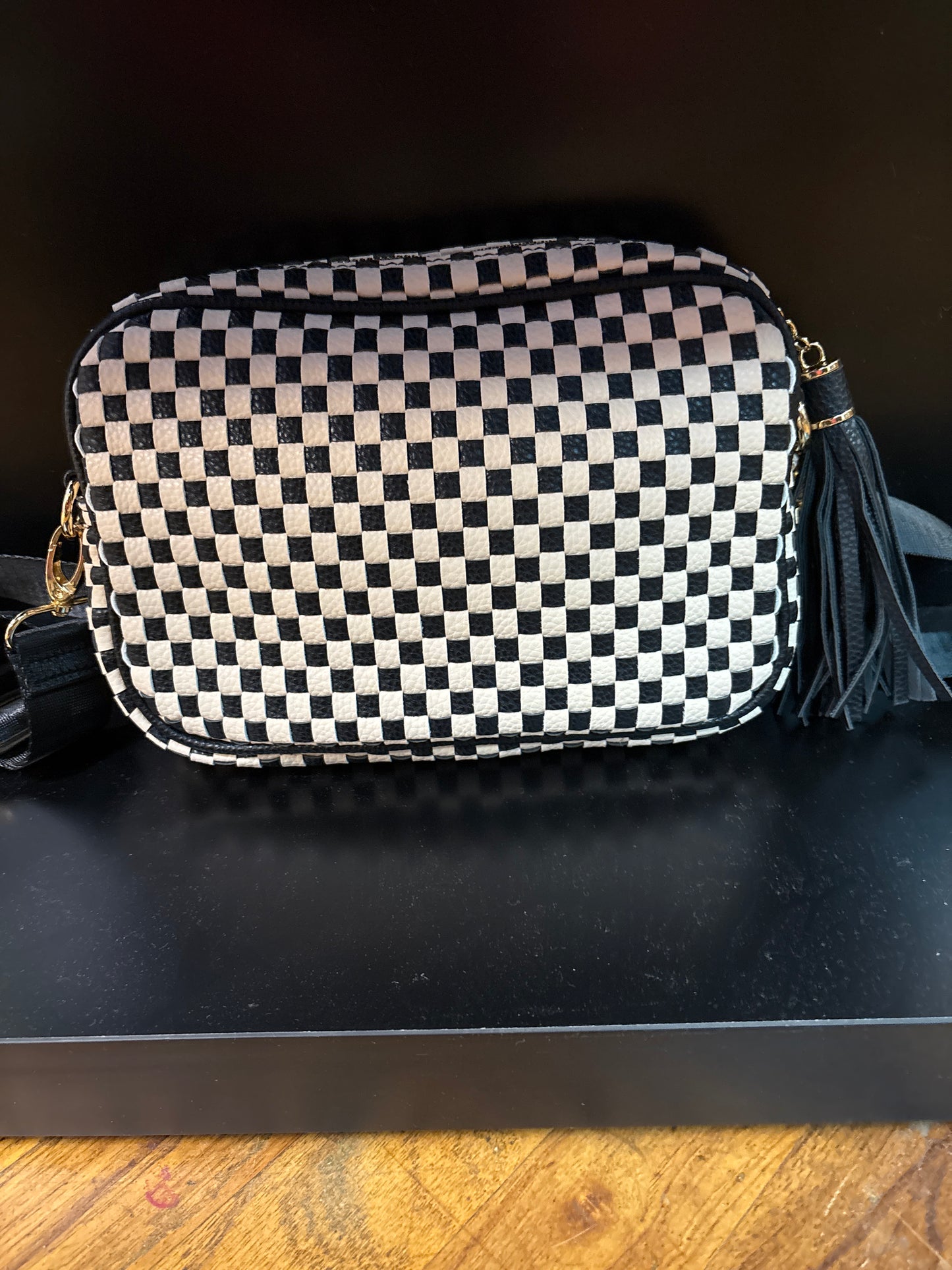 ALBA -CHECKERED RECTANGULAR PURSE