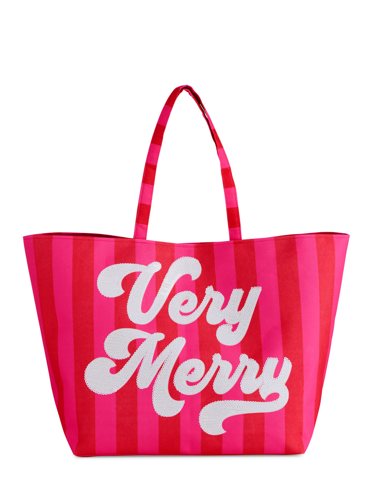 RED VERY MERRY GIFTING TOTE