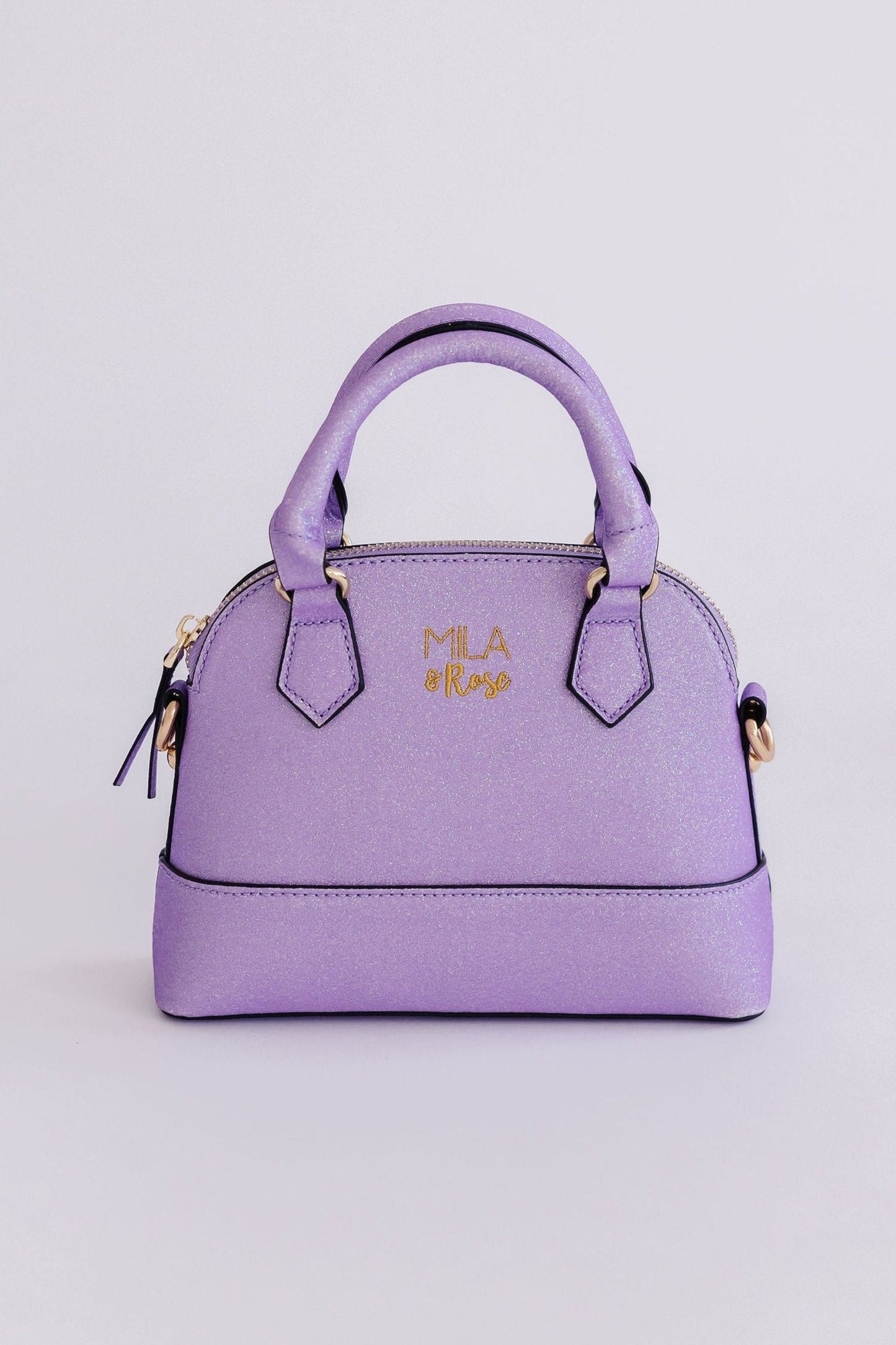 MILA & ROSE GIRLS PURSE-LAVENDER GLITTER