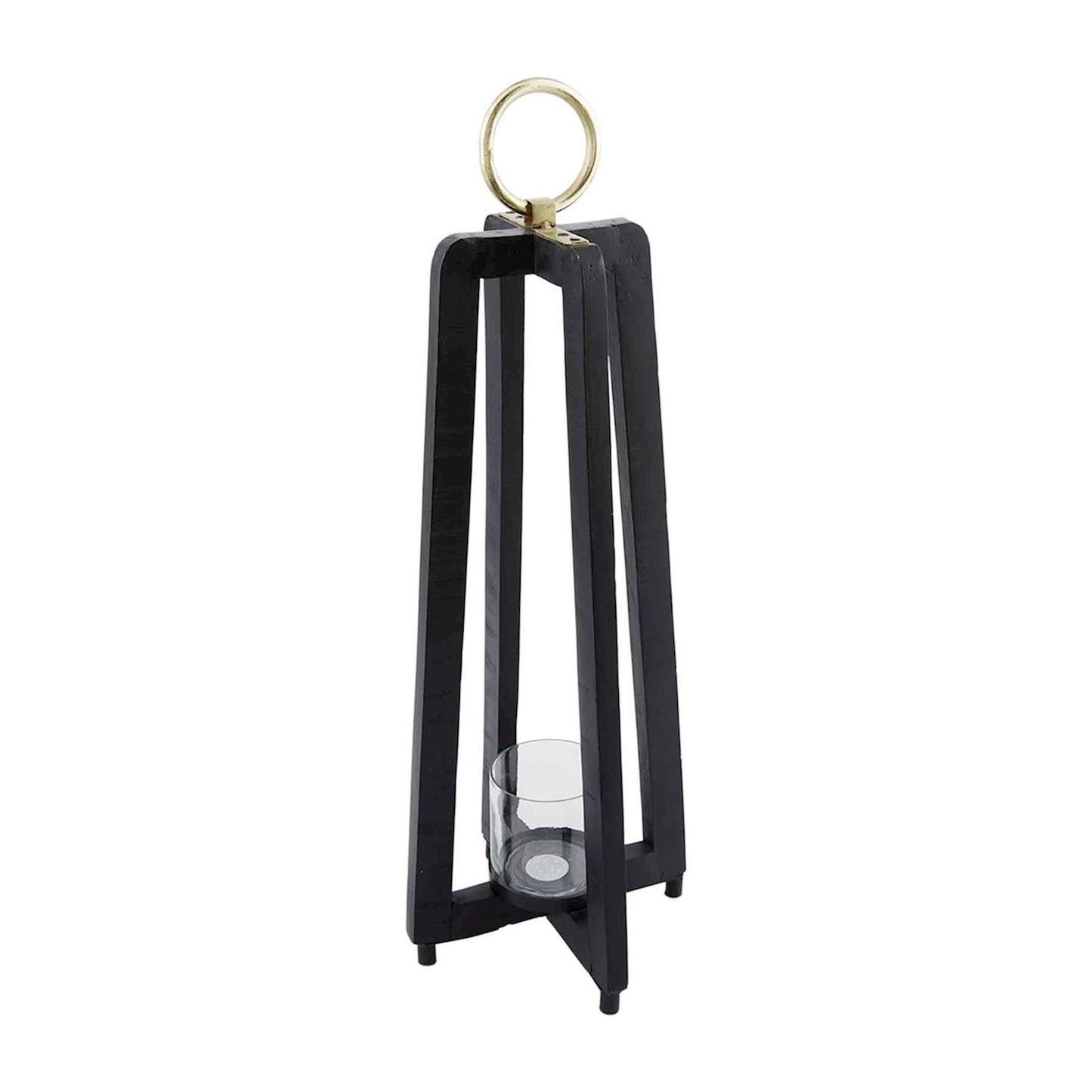 MUD PIE LARGE BLACK TALL LANTERN