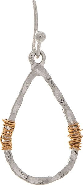 RAIN SMALL WRAP TEARDROP EARRING-TT