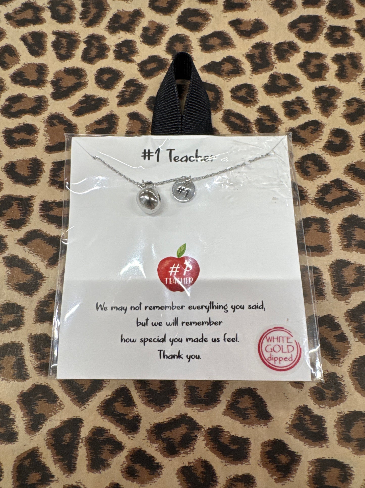 NUMBER 1 TEACHER NECKLACE