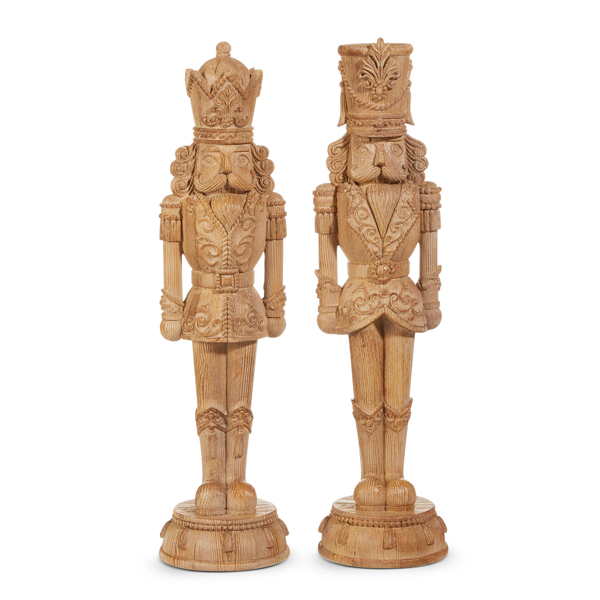 RAZ- 20" NATURAL WOOD NUTCRACKER W/TOP HAT