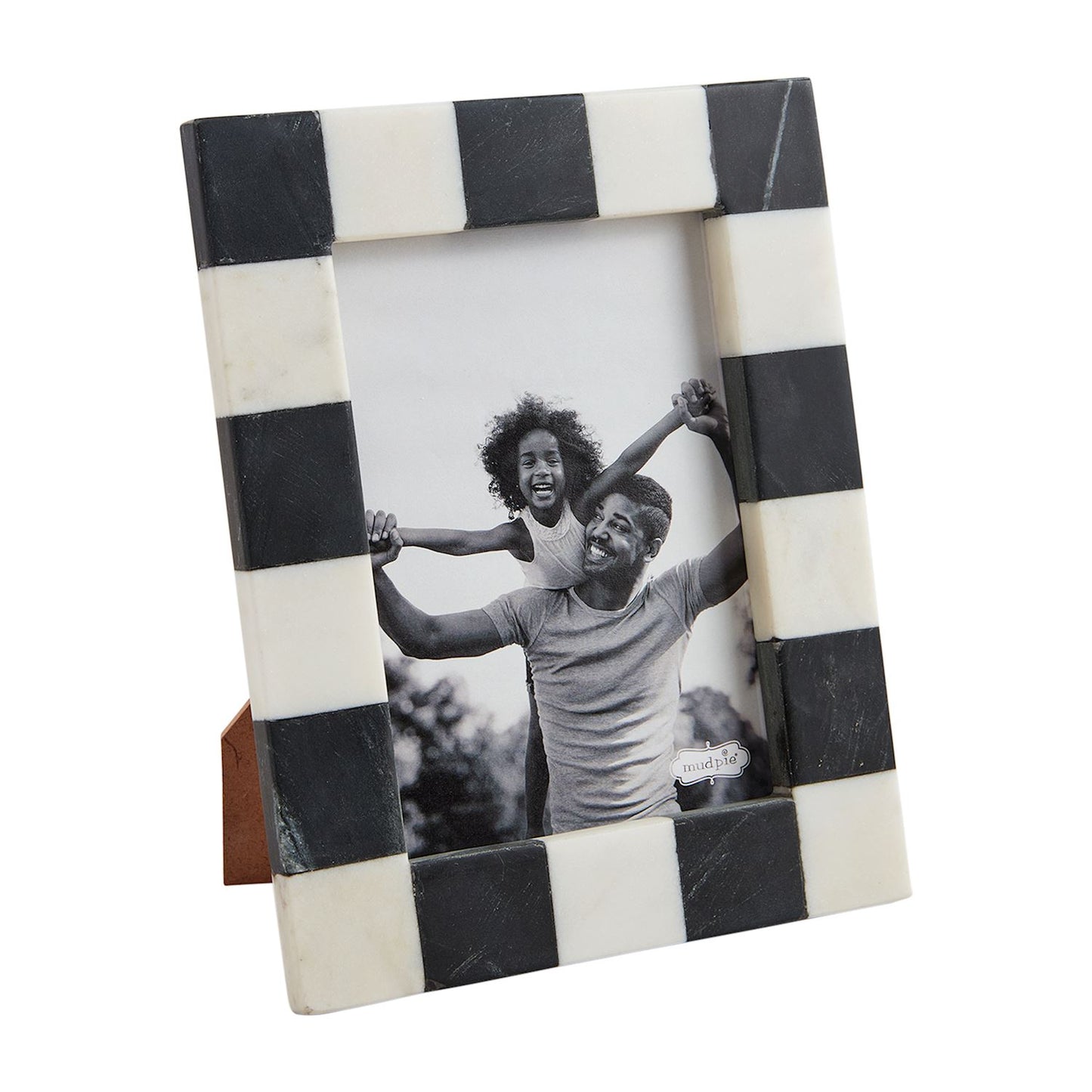 MUD PIE 5X7 CHECKERED MARBLE FRAME