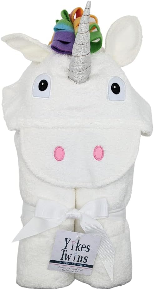 CHILD HOODED TOWEL-UNICORN