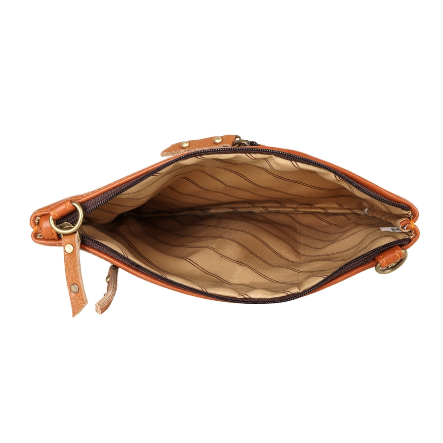 VAAN-GRAYSON WIDE XBODY BAG W/ POCKET - BLUE BREEZE