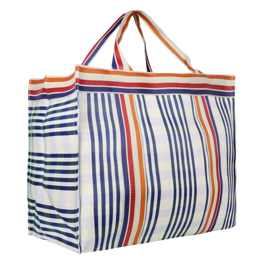 VAAN-ISLA XL TOTE FAIR WIND-WHT/BLUE