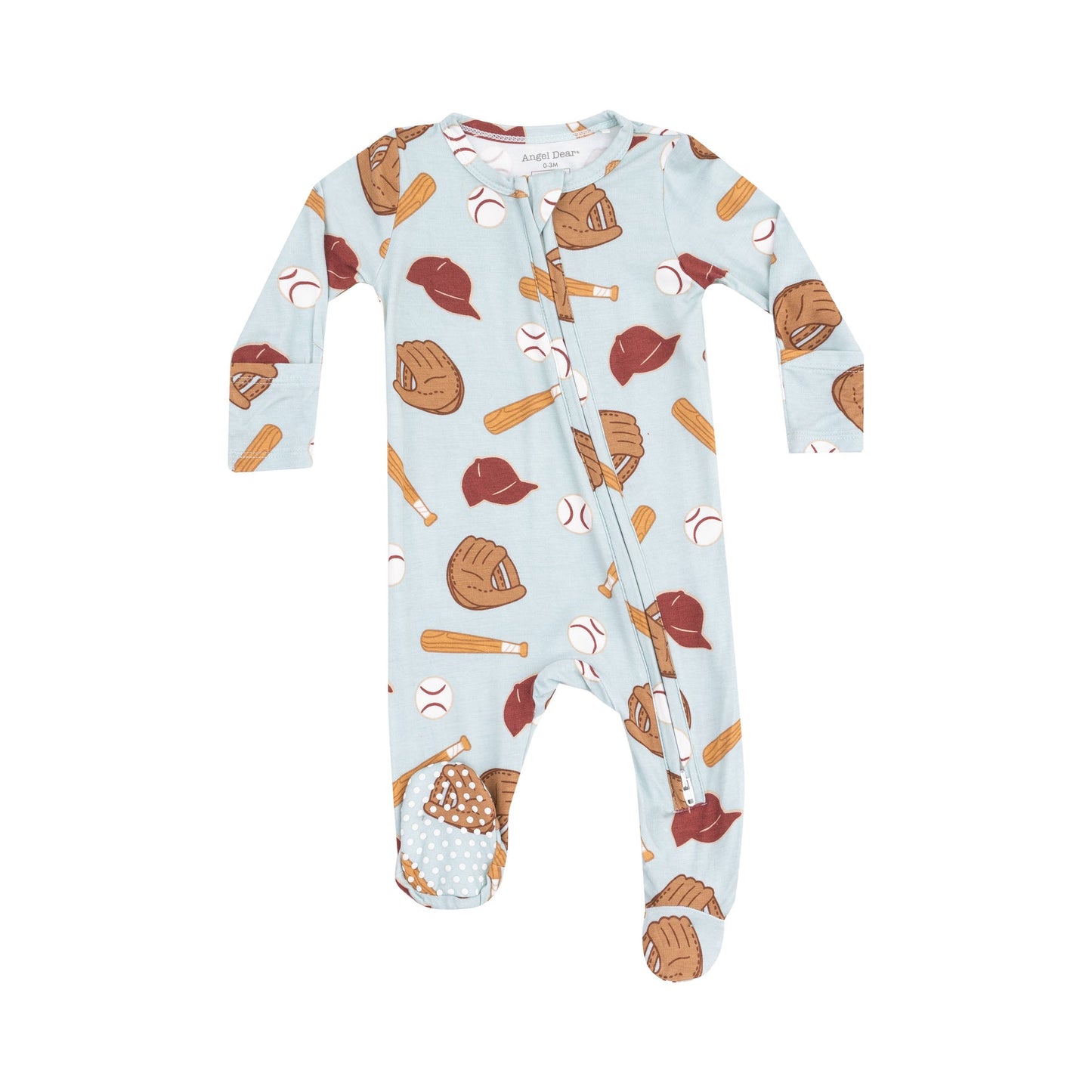 ANGEL DEAR BASEBALL ZIPPER FOOTIE