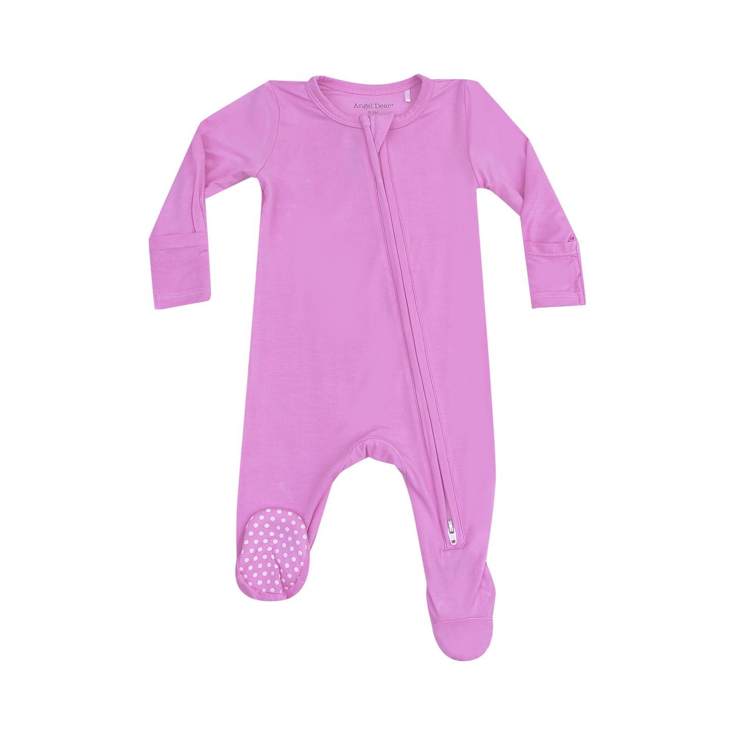 ANGEL DEAR CYCLAMEN ZIPPER FOOTIE