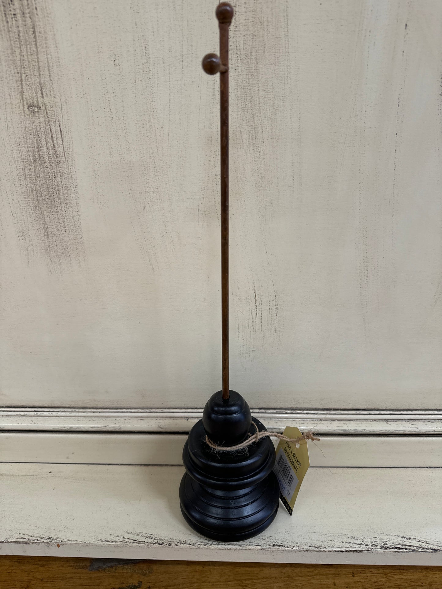 DISPLAY POLE WITH BASE-BLACK ROUND