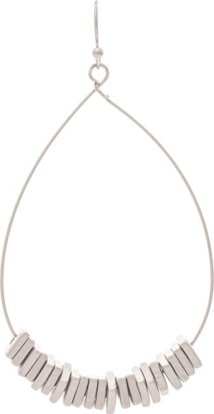 RAIN- S SQUARE STACK BEAD TEARDROP-Sl