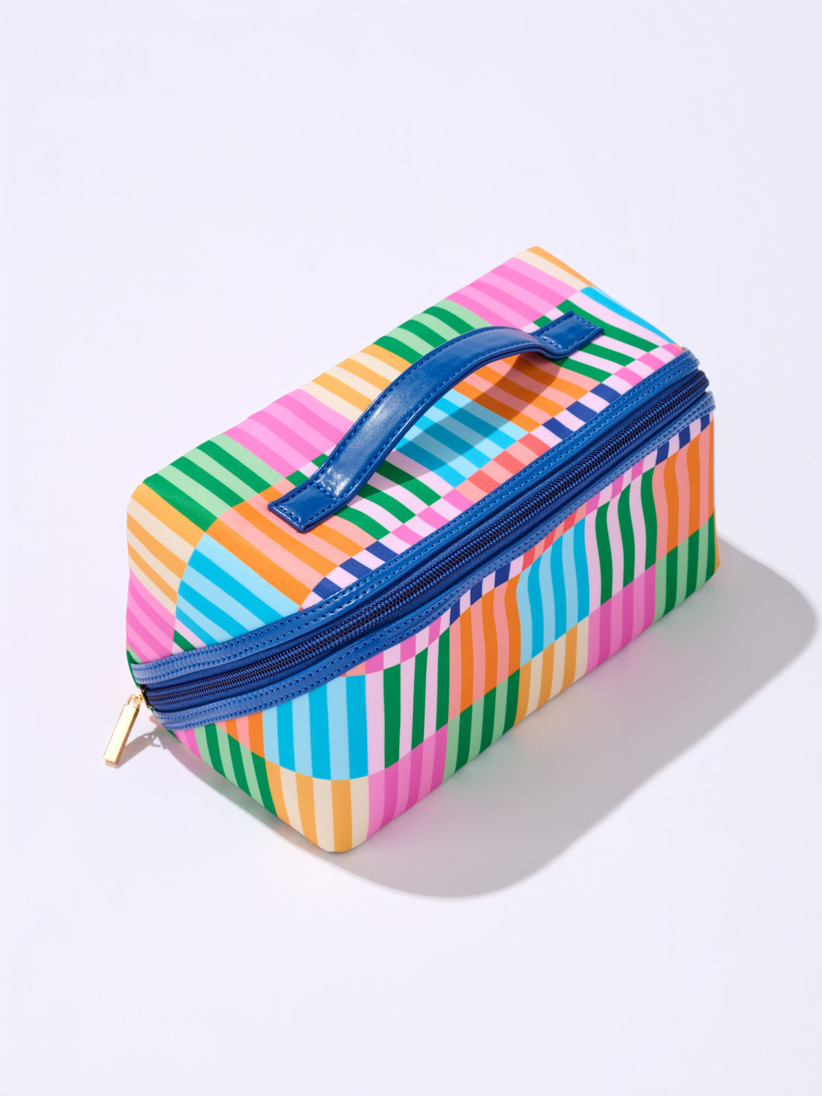 SHIRALEAH-MOTLEY COSMETIC ZIP-MULTI