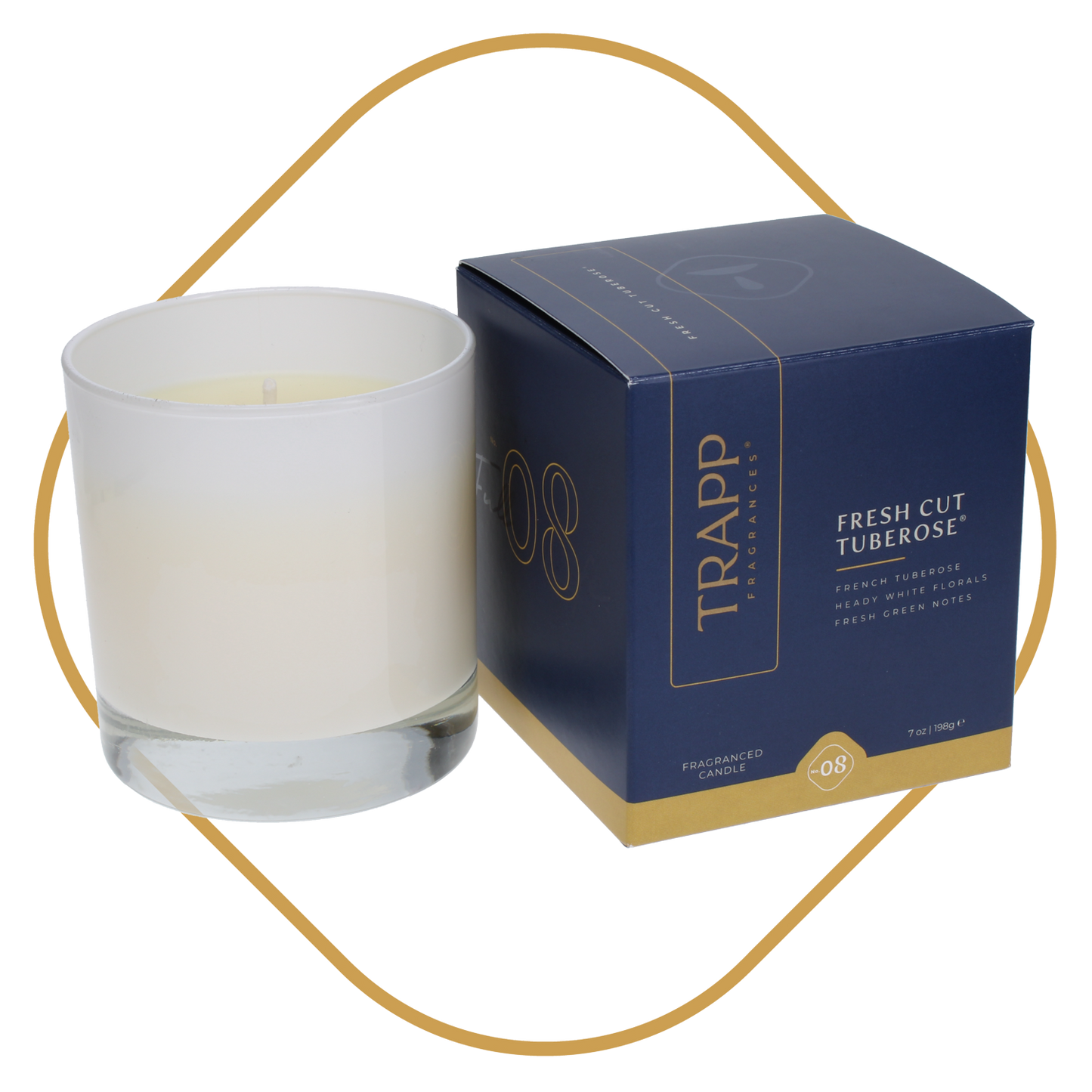 TRAPP CANDLE-7 0Z- FRESH CUT TUBEROSE