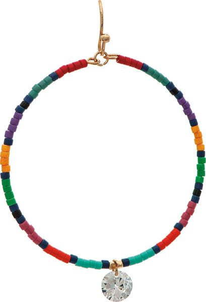 RAIN-MULTICOLOR BEADED CIRCLE
