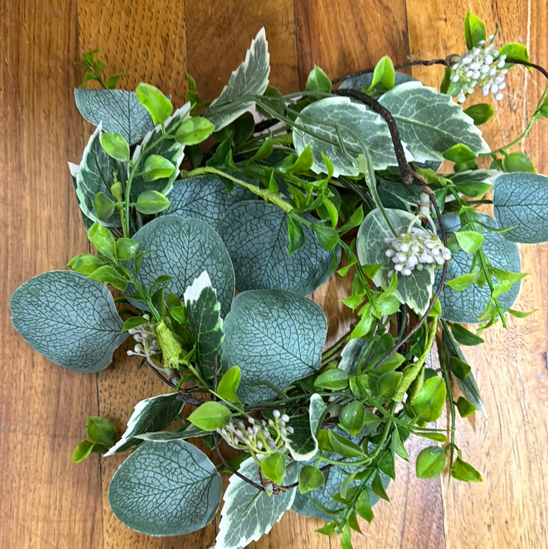 5" GREENERY CANDLE RING