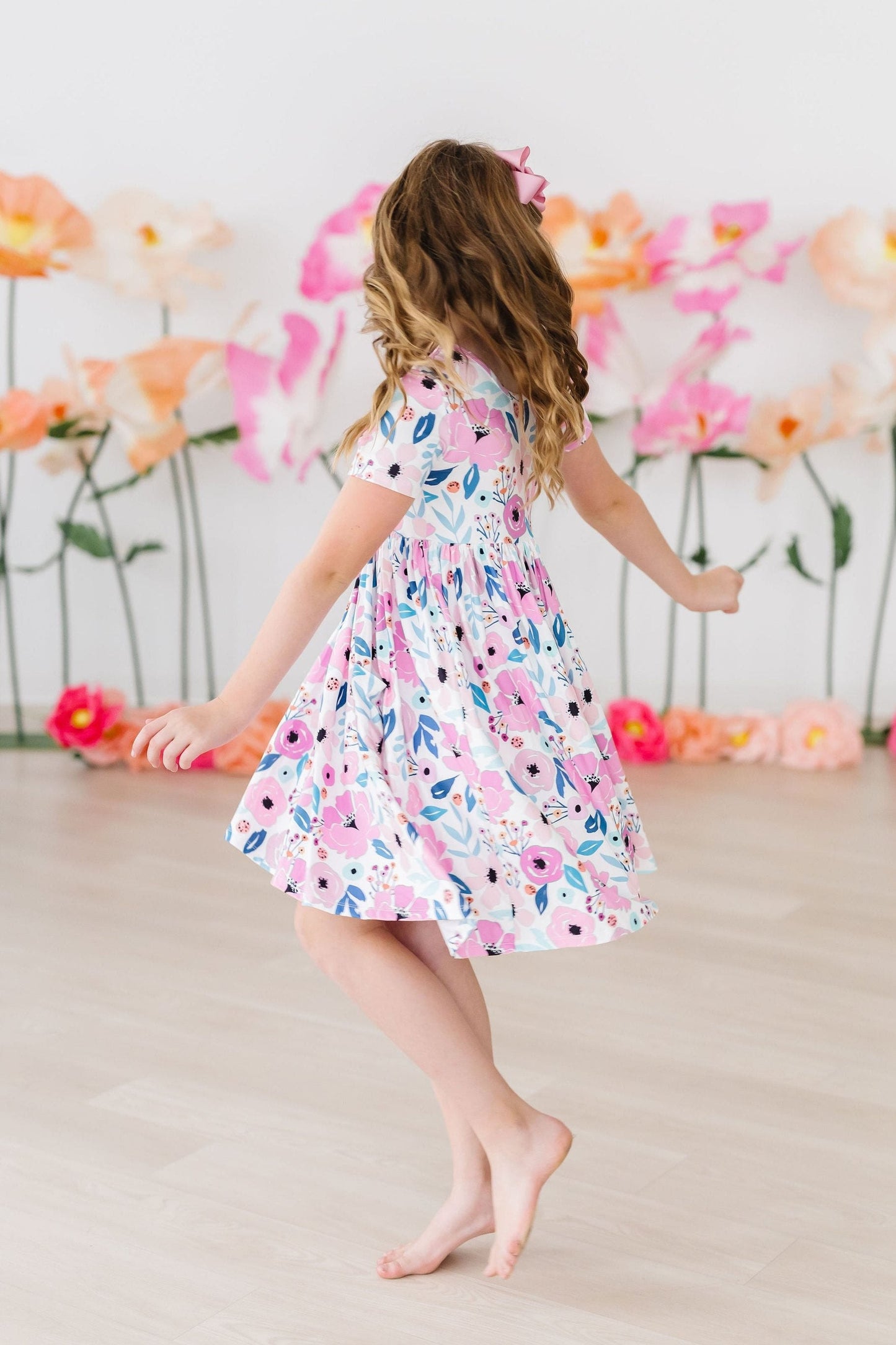 MILA & ROSE TWIRL DRESS-PRETTY IN PURPLE