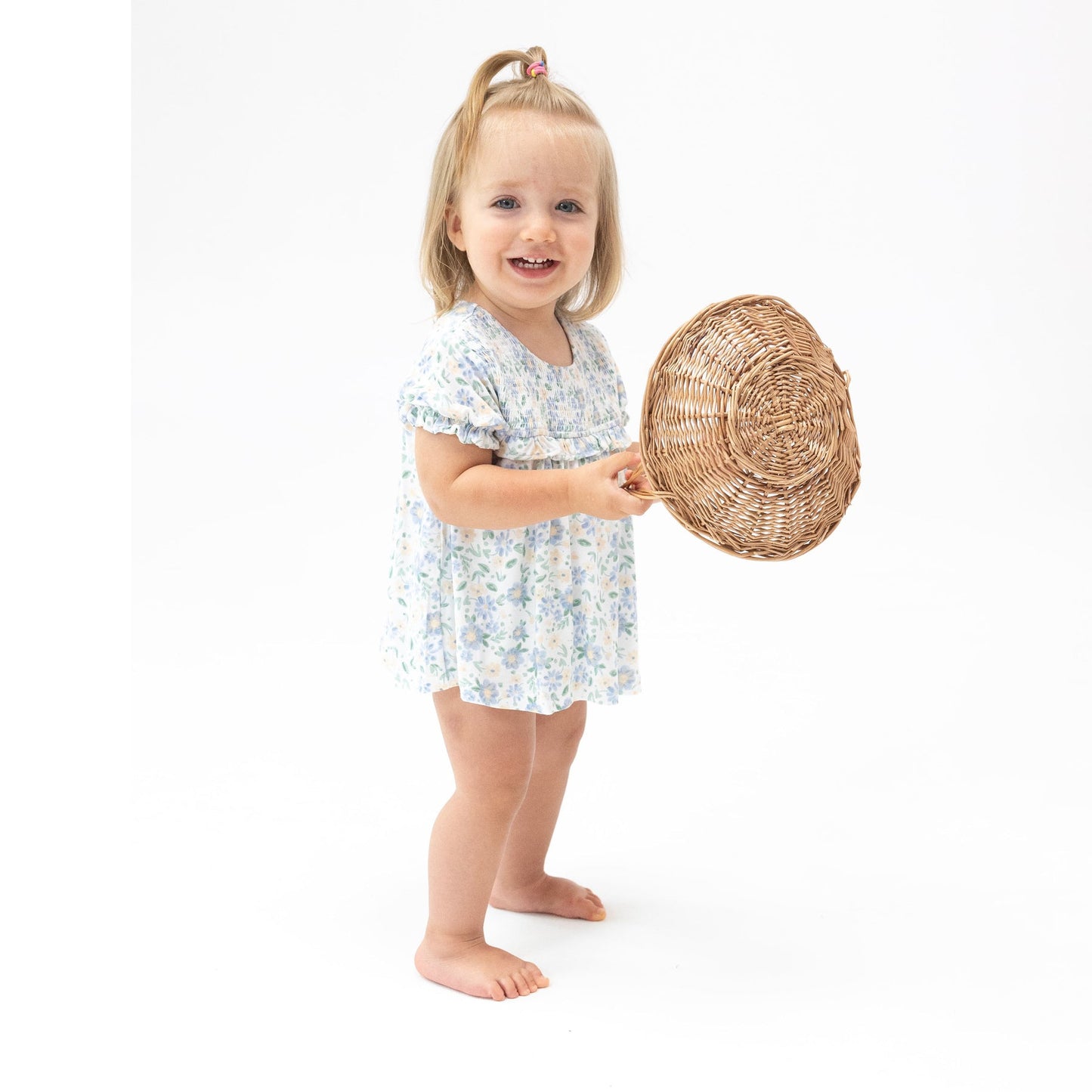 ANGEL DEAR VERONICAL SMOCKED RUFFLE W/ SKIRT