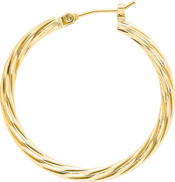 RAIN DIA CUT ROUND WIRE EARRING-GOLD