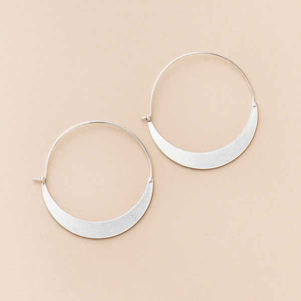 SCOUT CRESENT HOOP-STERLING SILVER