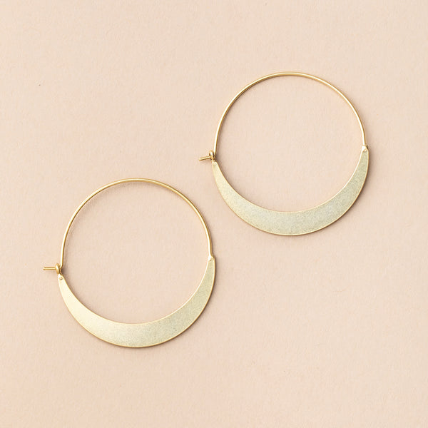 SCOUT CRESENT HOOP-GOLD VERMEIL