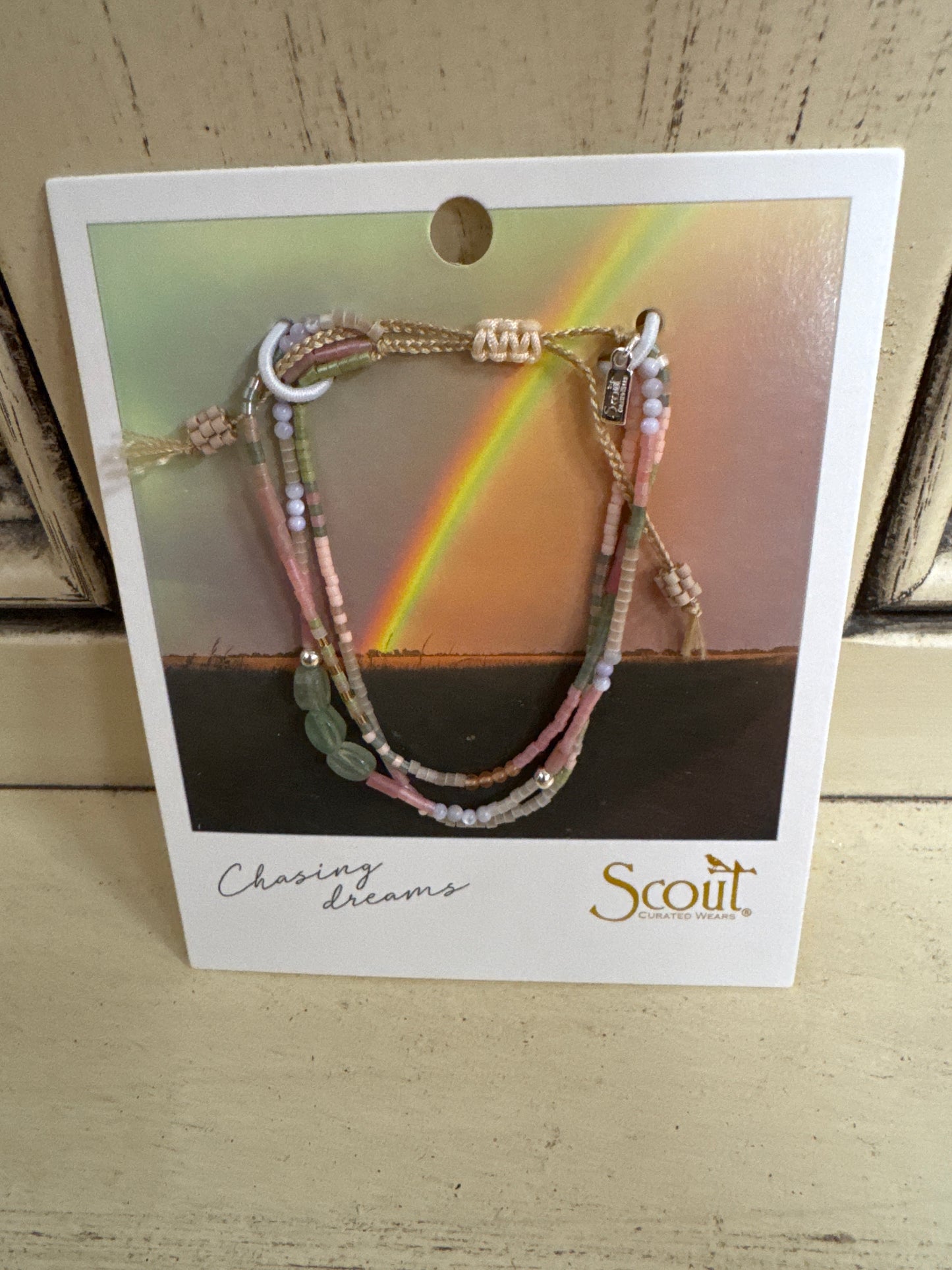 SCOUT MIXED MEDIA BRACELET-OPTIMISM GREEN