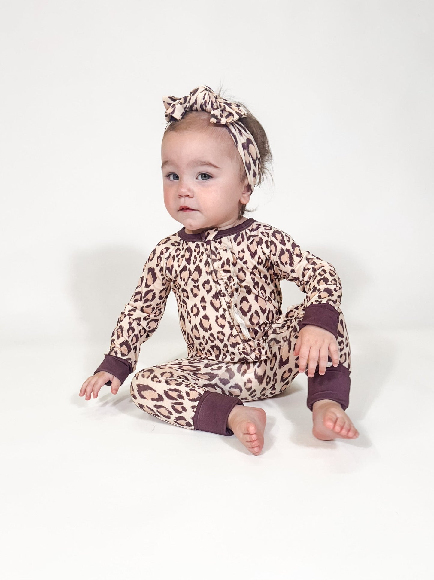 GOOSIES-LS ZIP PJ-CLASSIC LEOPARD