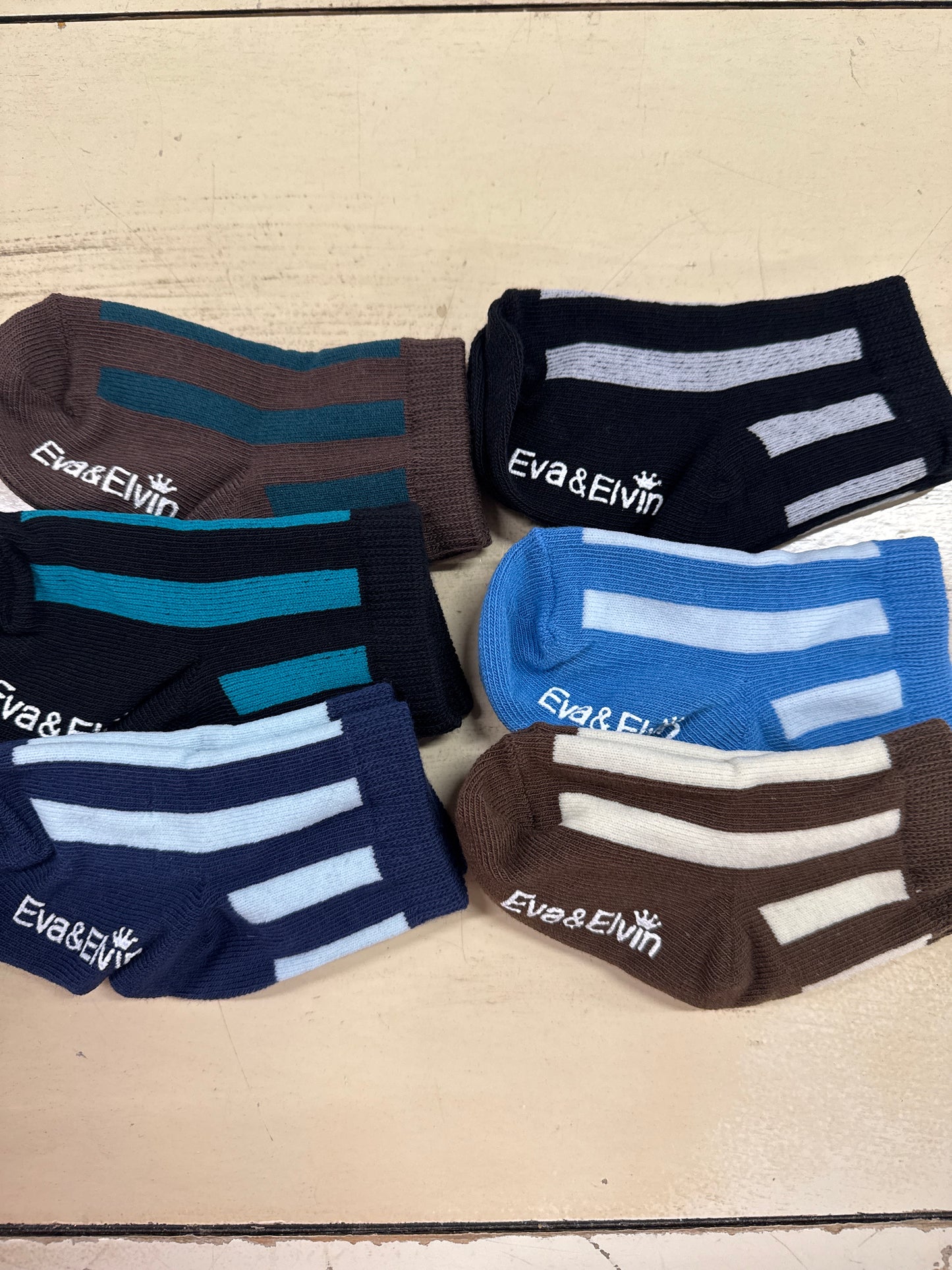 EXPLANET SET OF 6 SOCKS- STRIPES