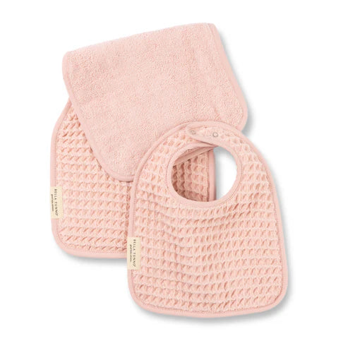 BELLA TUNNO BIB&BURP SET-BLUSH