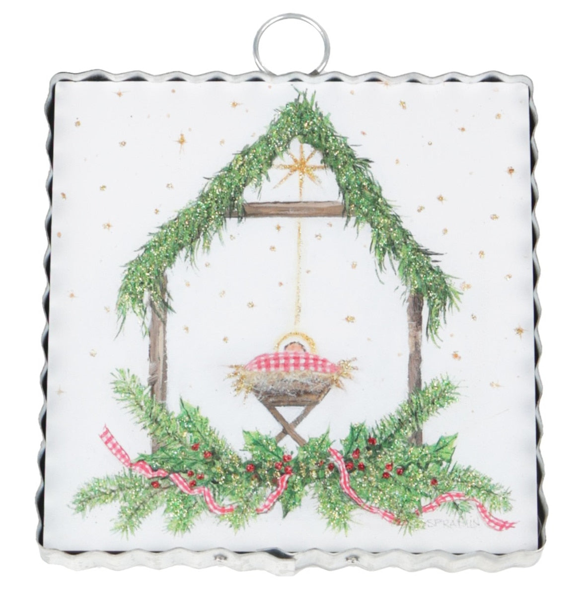 ROUND TOP-MINI GALLERY-GINGHAM KING